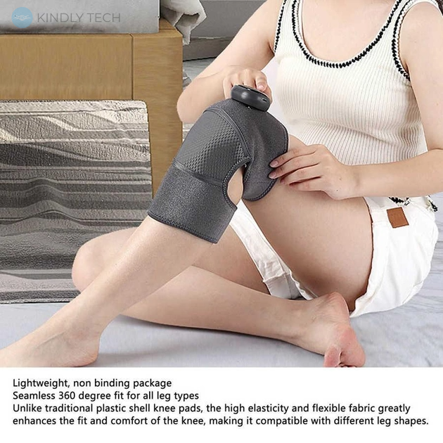Массажер для коленного сустава Elite Knee-Support вибрационный с инфракрасным подогревом