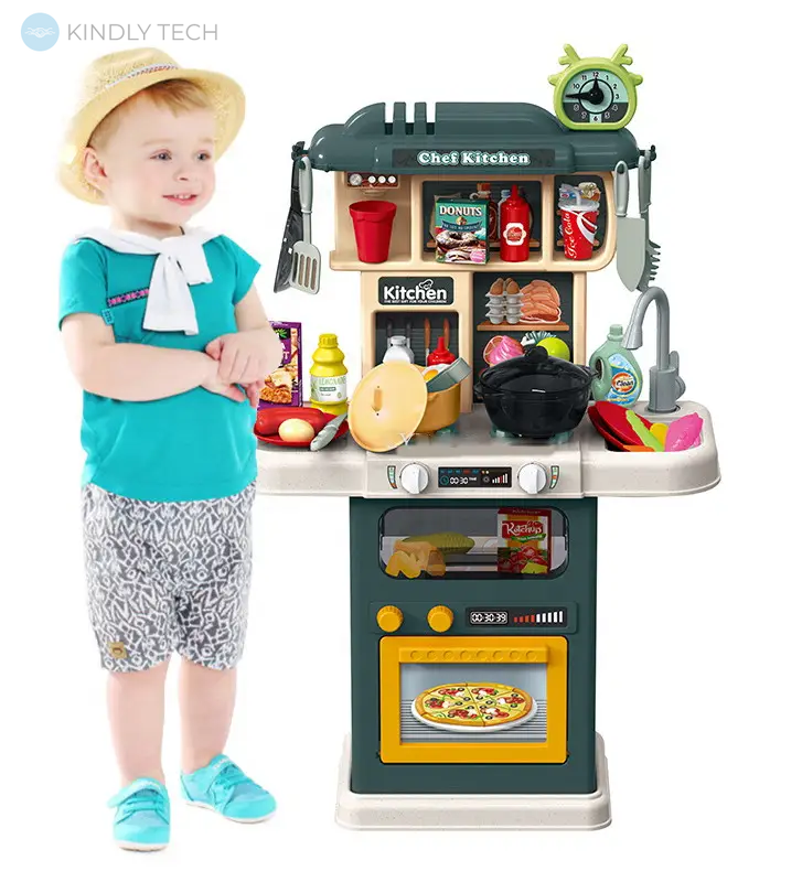 Дитяча багатофункціональна ігрова кухня "Chef Kitchen" вода з краном 64 ел.