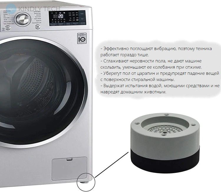 Универсальные антивибрационные подставки для стиральной машины, холодильника и мебели Multi-function heighten the shock pad