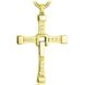 Крест Доминика Торетто с цепочкой Золотистый