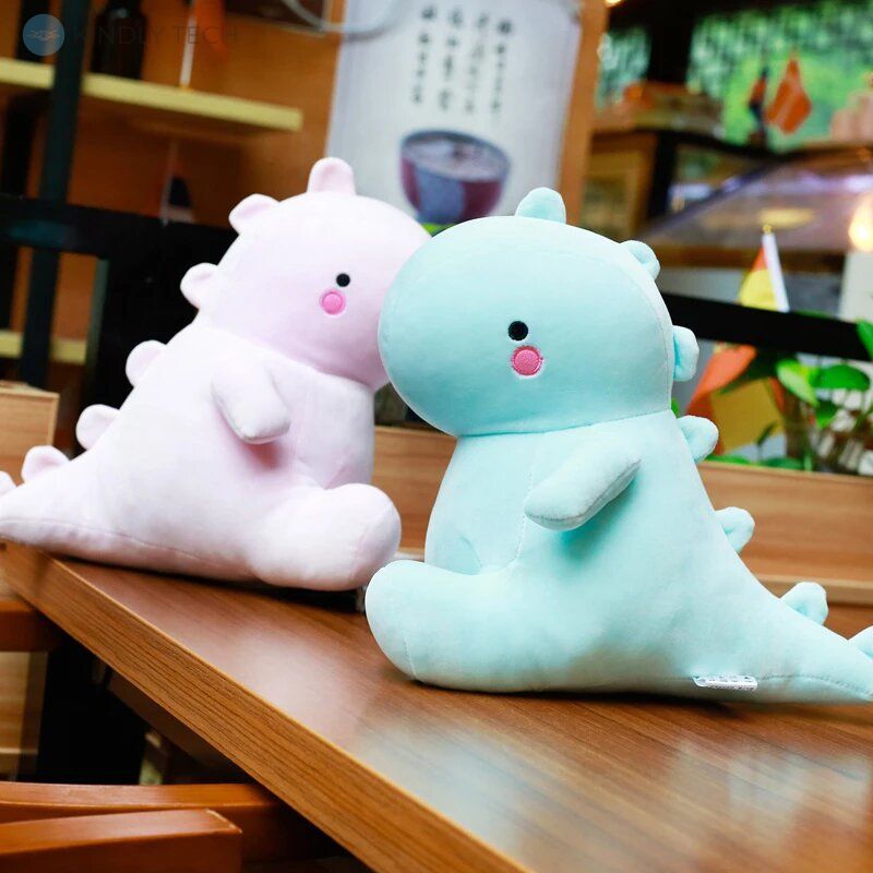 Плюшевая игрушка "Голубой динозавр" 30 см