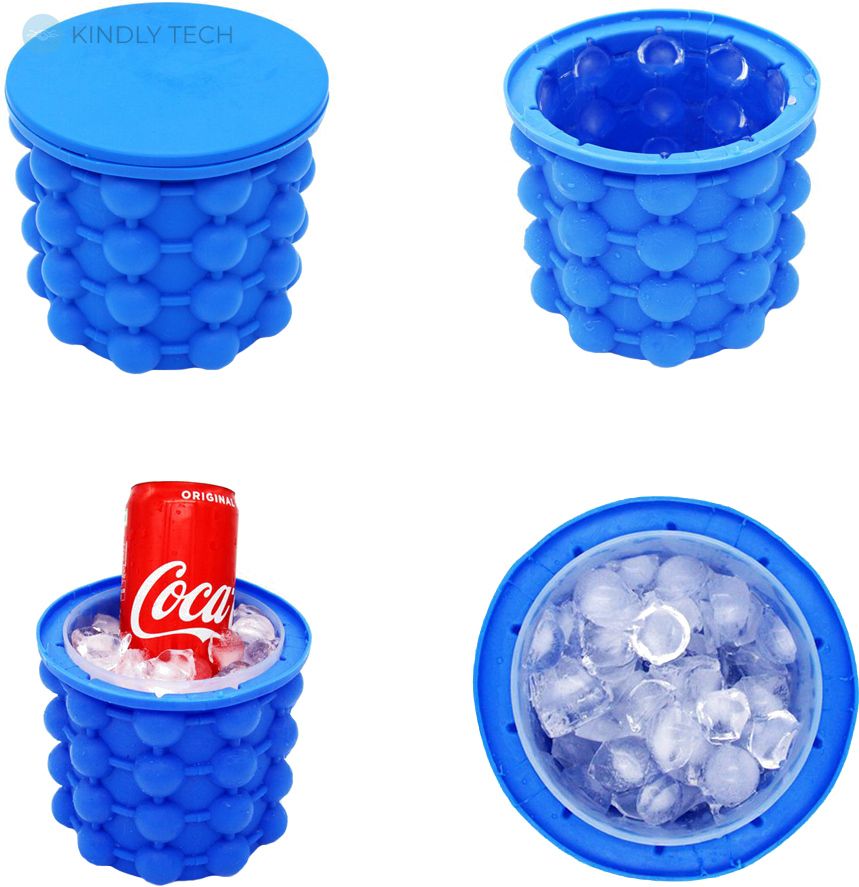 Форма ведро для льда Ice cube maker genie для охлаждения напитков в бутылках