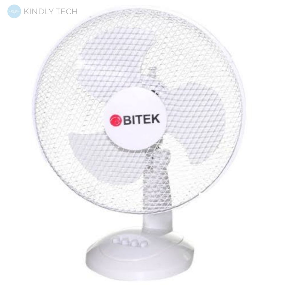 Вентилятор настільний BITEK (діаметр 23см) на 3 лопаті 20Вт, BT-1910