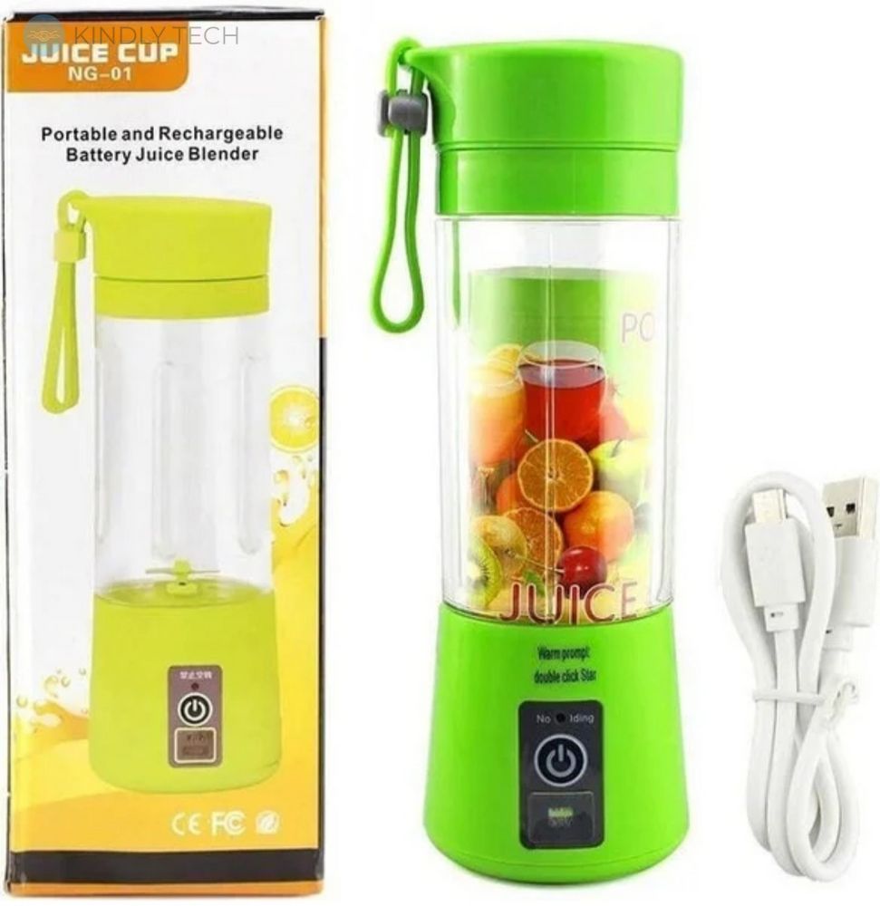Портативна кружка-блендер Juice Cup з USB зарядкою, Green