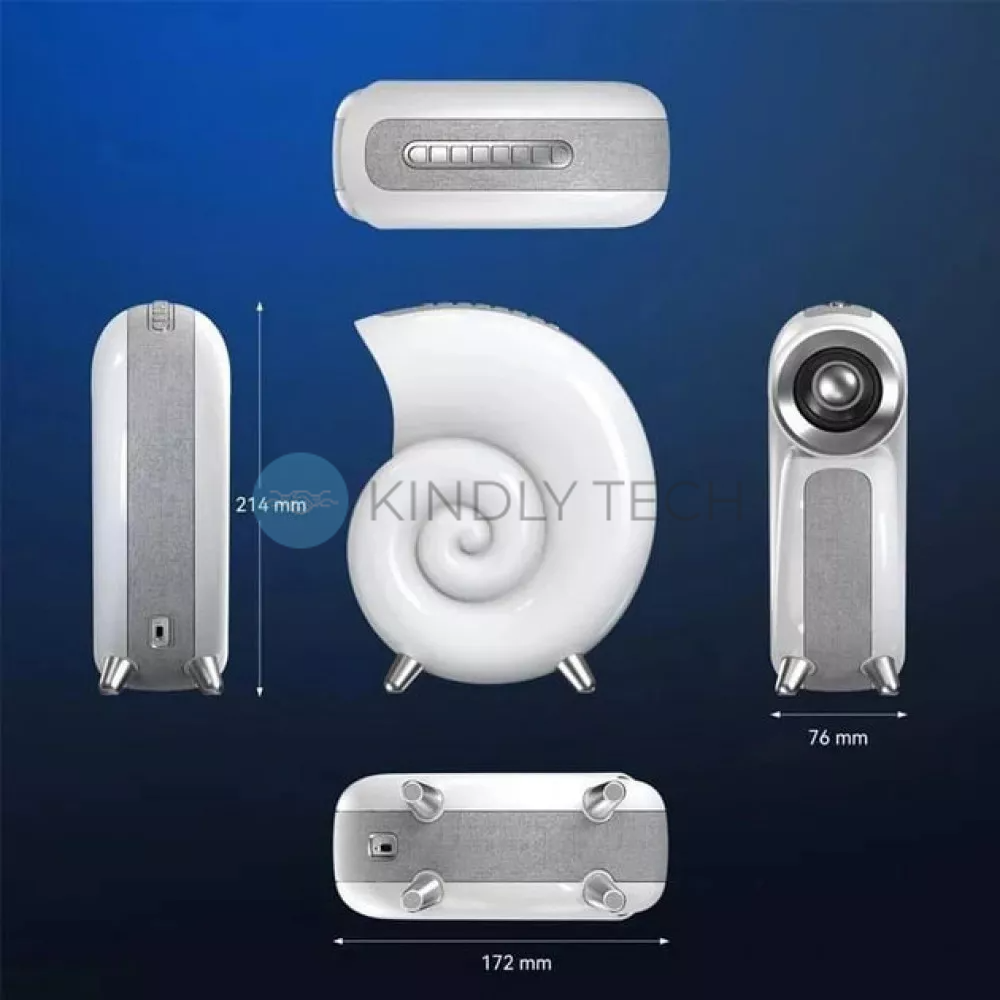 Портативная Bluetooth колонка настольная с подсветкой "Улитка" Snail NH-70