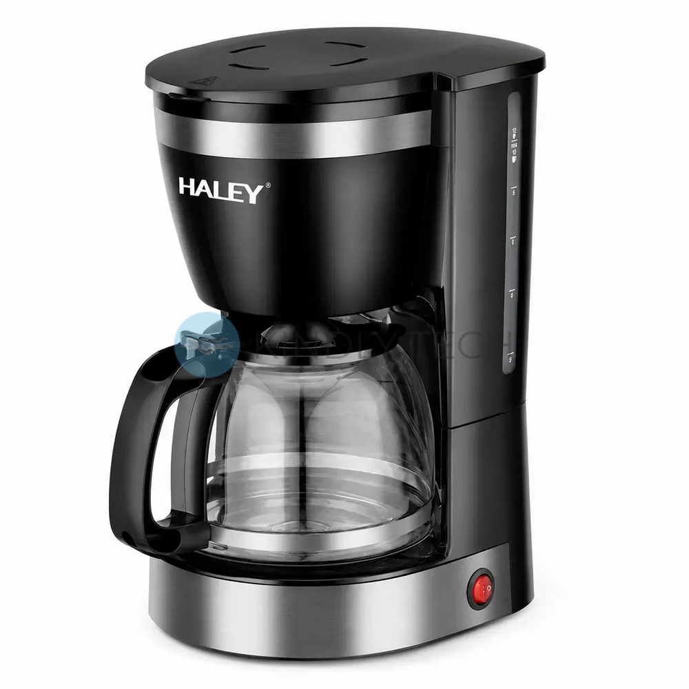 Практическая капельная кофеварка Haley HY-2808 800 Вт с колбой 1,25 л и многоразовым фильтром