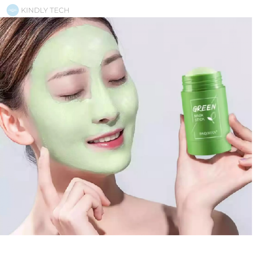 Очищающая маска-стик для лица PAQIMAN с глиной и экстрактом зеленого чая