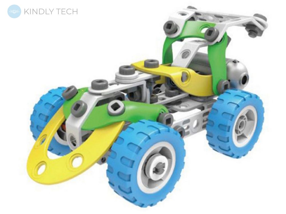 Дитячий розвиваючий конструктор Build&Play 5-в-1 з мотором на 109 елементів