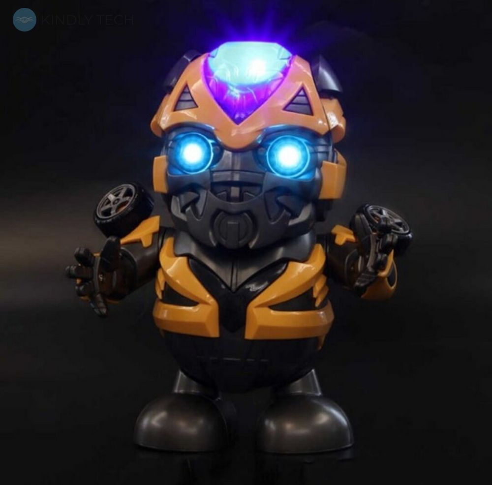 Интерактивная игрушка танцующий робот Бамблби, со световыми и звуковыми эффектами