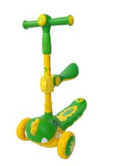 Дитячий самокат-біговел Scooter Дракончик Зелений