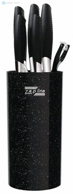 Професійний набір ножів Zepline ZP-046 з підставкою 7 предметів, В асортименті