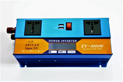 Перетворювач напруги DC 12V/24V на AC 220V з USB інвертор LCD Eryuan 3000W