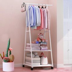Вешалка для хранения одежды напольная Triangle clothes rack YH6601, White