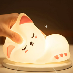 Ночной силиконовый светильник "Спящий котик" — Sleeping cat