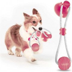 Игрушка для собак канат на присоске Dog Toy Rope PULL Red
