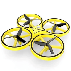 Квадрокоптер Дрон 918 с ручным управлением Tracker Drone Pro Жёлтый