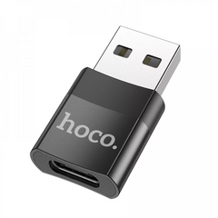 Перехідник USB A To USB C — Hoco UA17 — Black