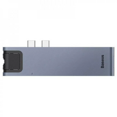 USB-хаб Thunderbolt C — Baseus(CAHUB-L0G) thunderbolt C+Pro 7-in-1 smart HUB docking station — Black