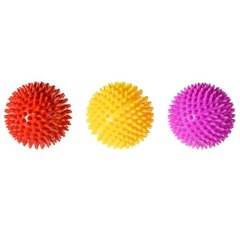 Игрушка для животных Мячик с маленикими шипами резиновый, в ассортименте