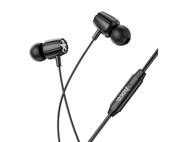 Наушники проводные вакуумные Hoco M88 с микрофоном Jack 3.5, Чёрные
