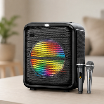 Портативна Bluetooth-колонка BTS-1740 30 Вт з LED-підсвічуванням та 2 мікрофонами