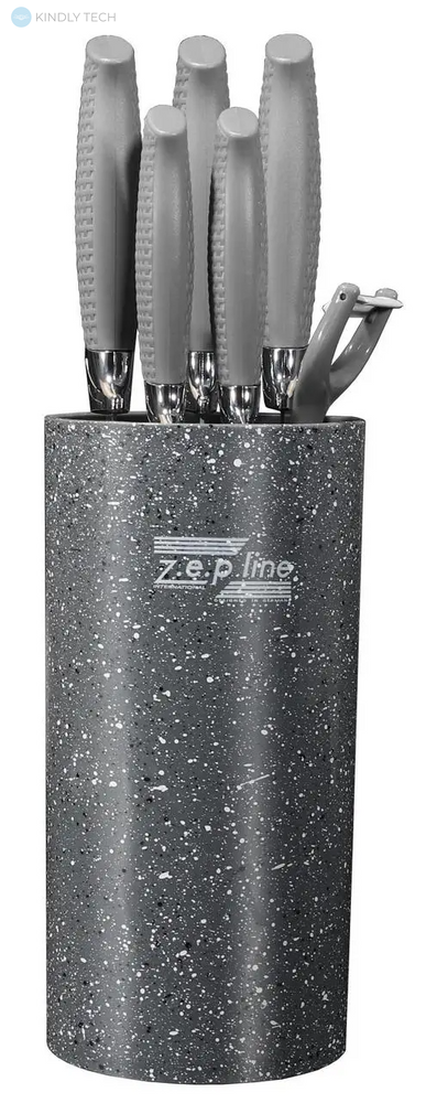 Професійний набір ножів Zepline ZP-046 з підставкою 7 предметів, В асортименті