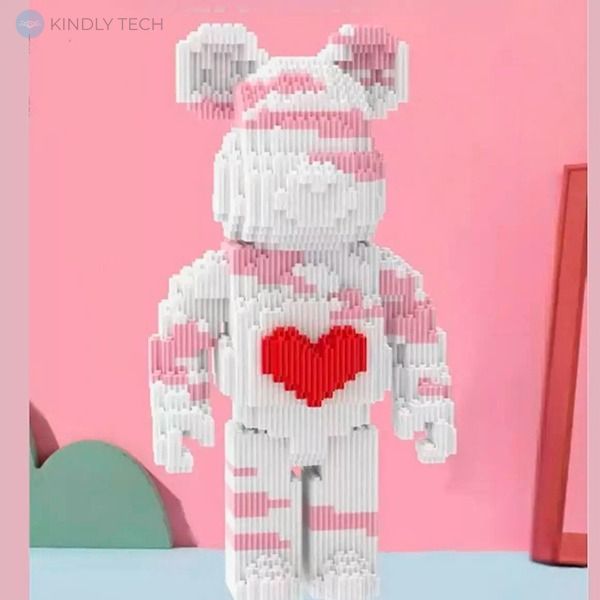 Конструктор Magic Blocks в виде мишки Bearbrick “Сердце”