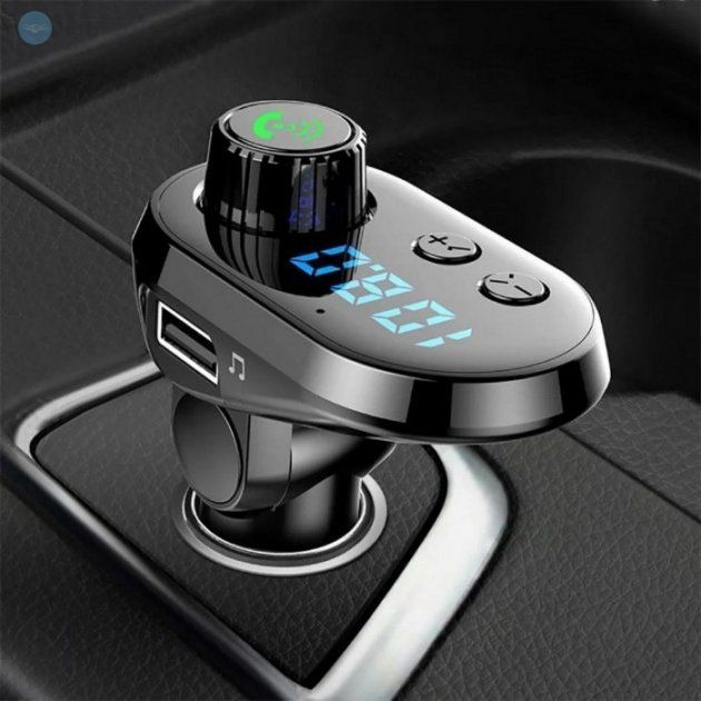 Универсальный автомобильный FM модулятор Q15 с Bluetooth MP3 передатчиком + кабель 3в1