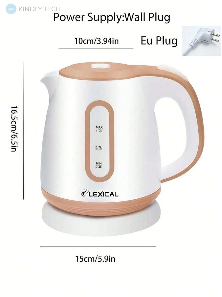 Электрический чайник Lexical LEK-1425 1200W 1.0л, в ассортименте