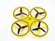 Квадрокоптер Дрон 918 з ручним керуванням Tracker Drone Pro Жовтий