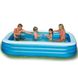 Сімейний надувний басейн Intex прямокутний на 3 кільця, 999л (305-183 см)