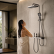 Душевая система со смесителем Faucet CR25HT028 с тропическим душем, металл