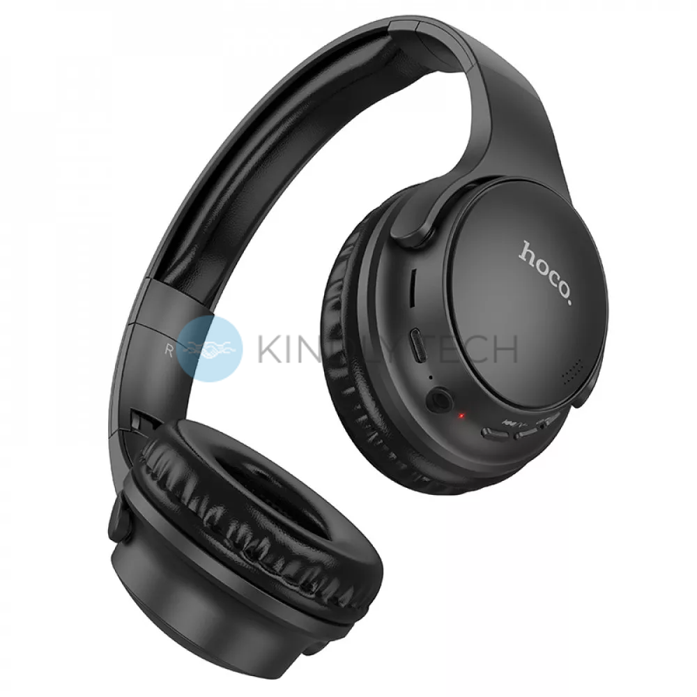 Накладні Bluetooth навушники Hoco W40 &mdash; Black