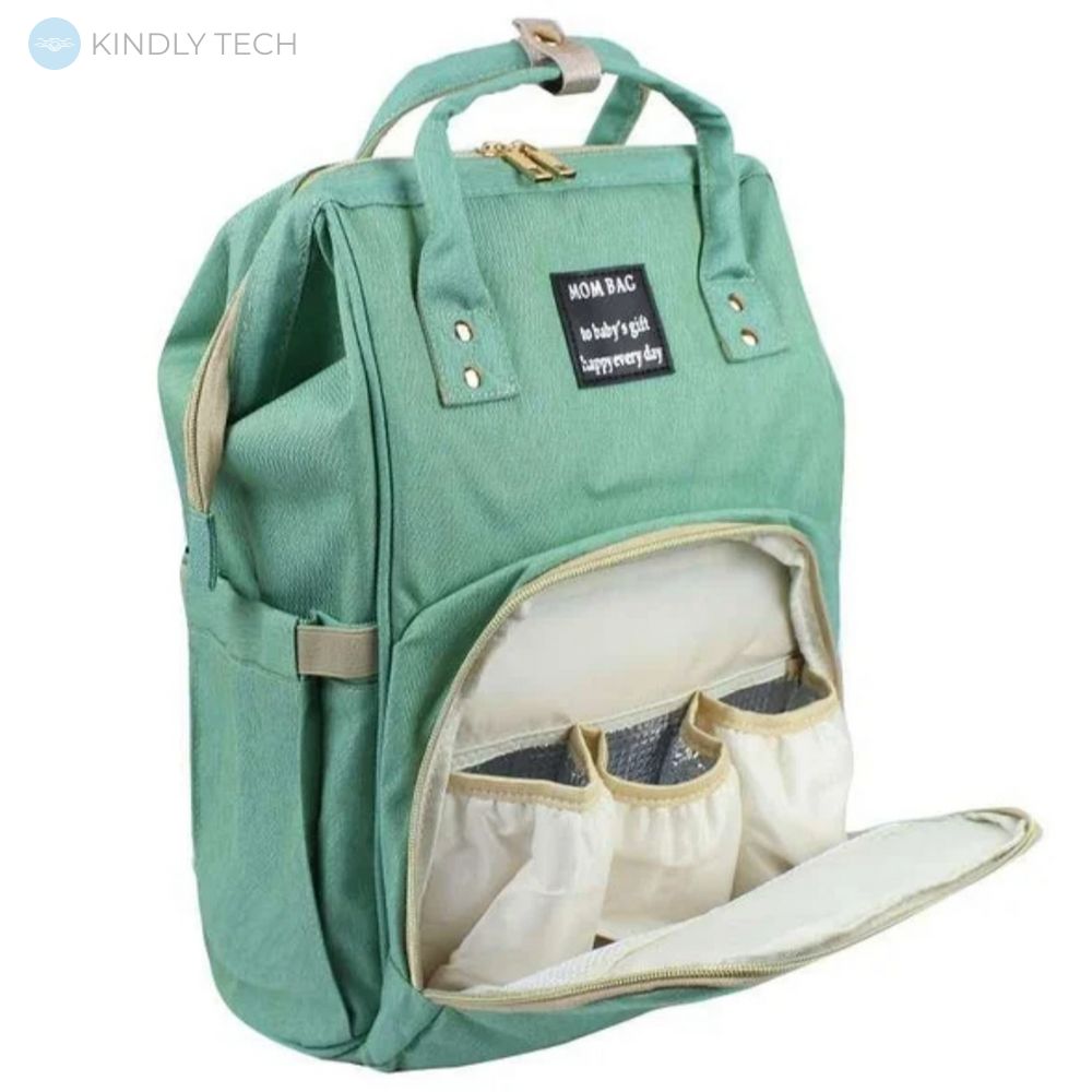Сумка-рюкзак мультифункциональный органайзер для мам Mom Bag, Turquoise