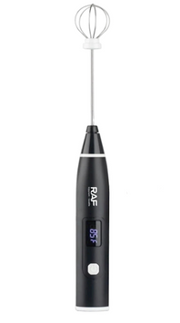 Капучинатор, миксер для взбивания RAF R.322 с USB-зарядкой, Черный