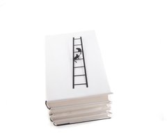 Металева закладка для книг «Кішки на сходах», Чорний