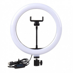Кольцевая LED лампа RING FILL LIGHT M-33 с держателем для смартфона, диаметр 33 см