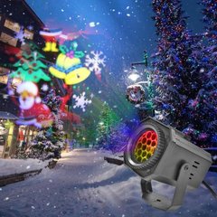 Новогодний комнатный лазерный проектор 4 режим Projection Light от сети 220В