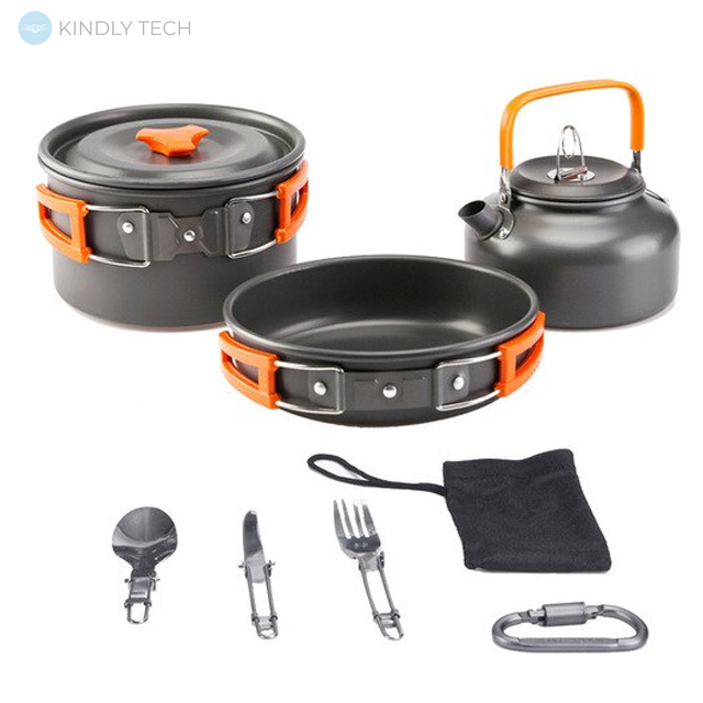 Походный туристический набор посуды Camping Cookware GL-C30