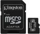Карта памяти 16GB microSDHC Kingston Canvas Select Plus Class 10 UHS-I + SD адаптер, Черный