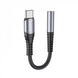 Перехідник USB C To 3.5mm — Hoco LS33 — Metal Gray