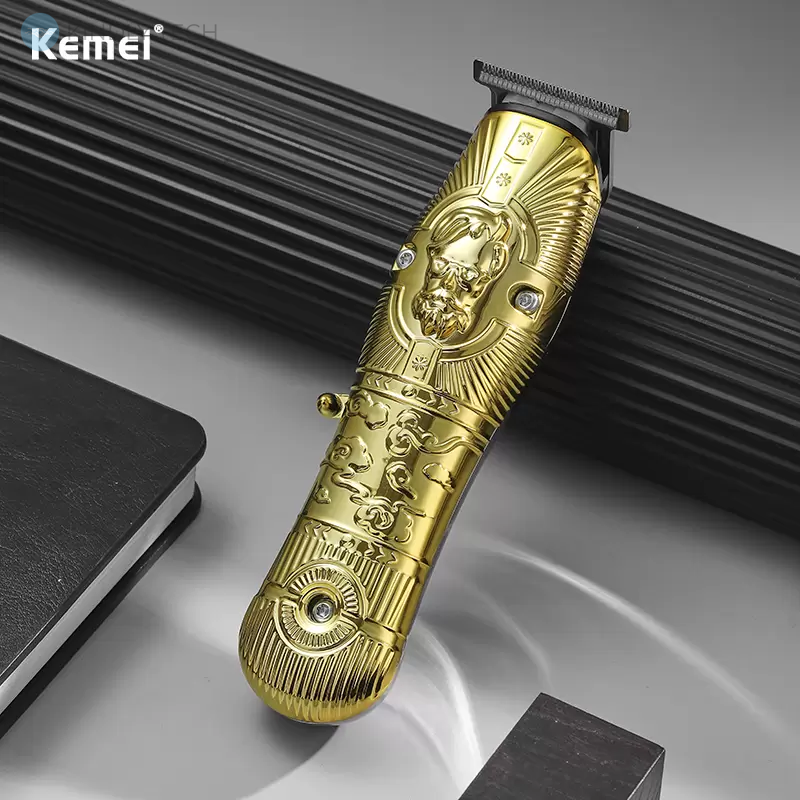 Електричний професійний триммер для стрижки волосся Kemei KM-3709-PG