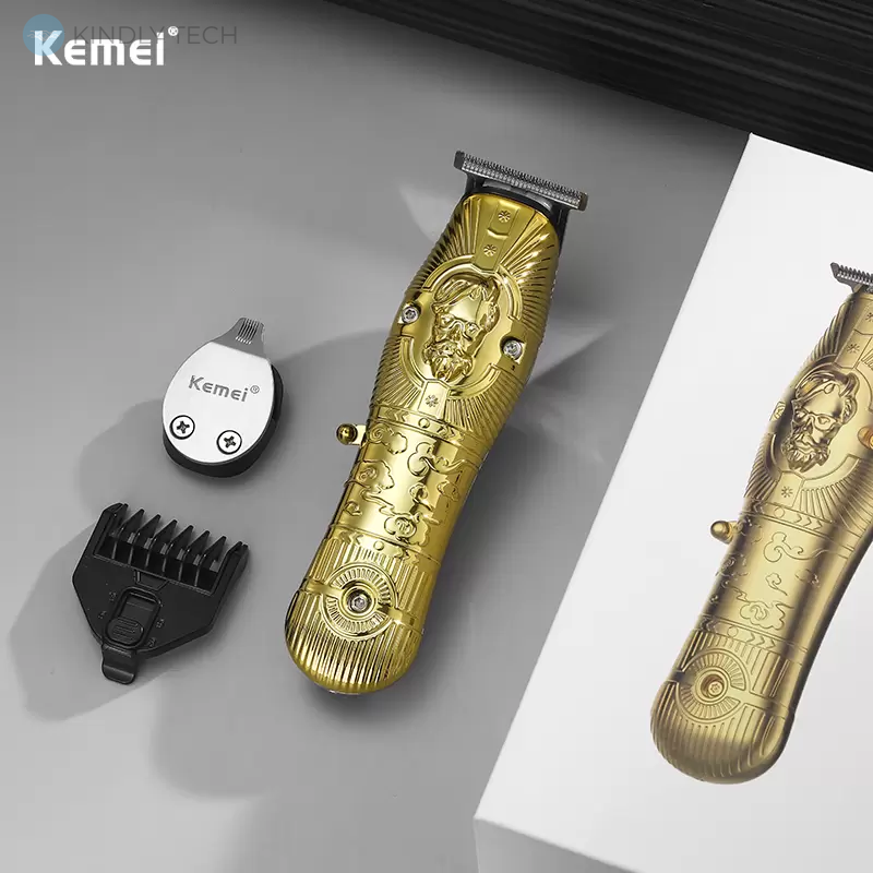 Електричний професійний триммер для стрижки волосся Kemei KM-3709-PG