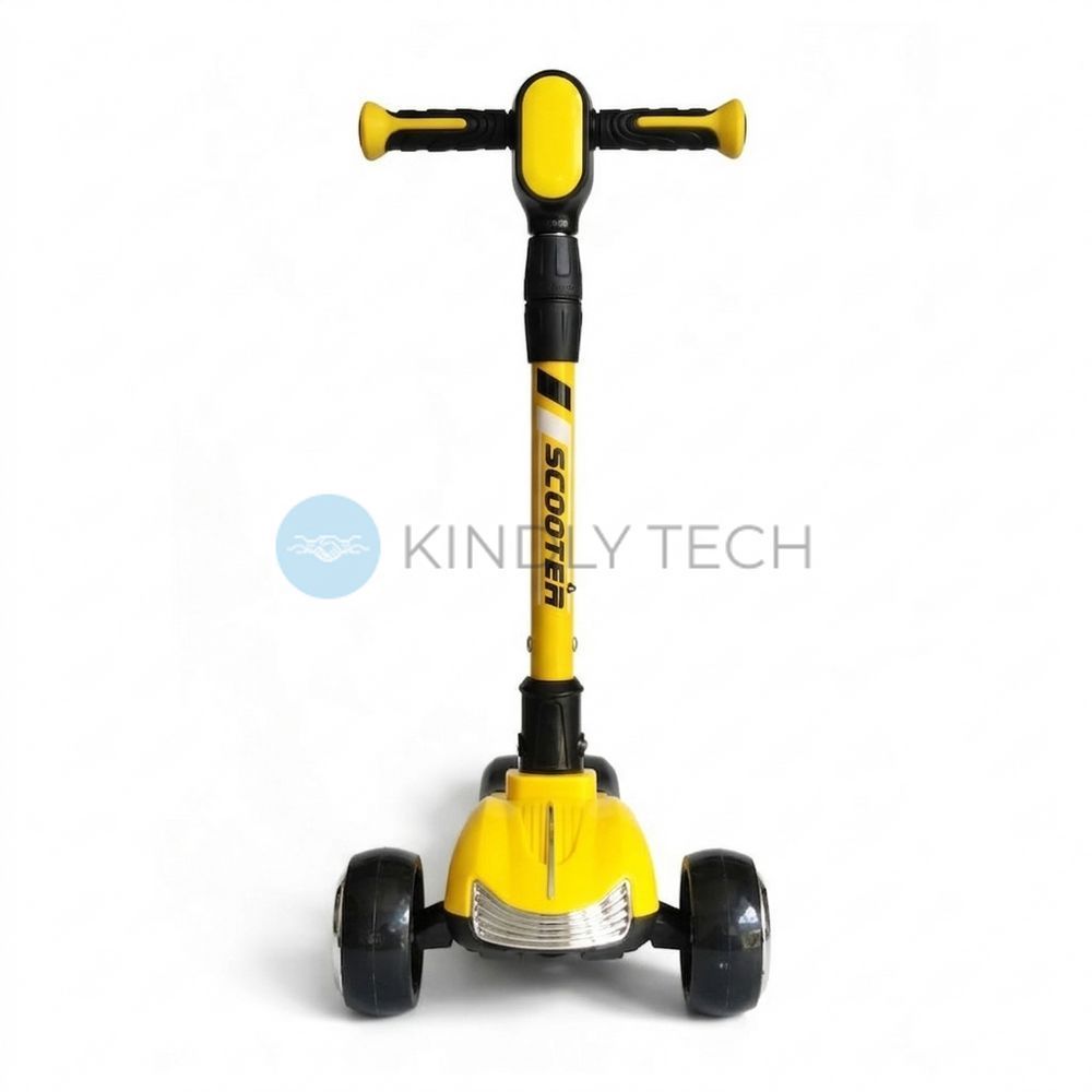 Дитячий триколісний самокат Scooter Car Highend 928, Жовтий