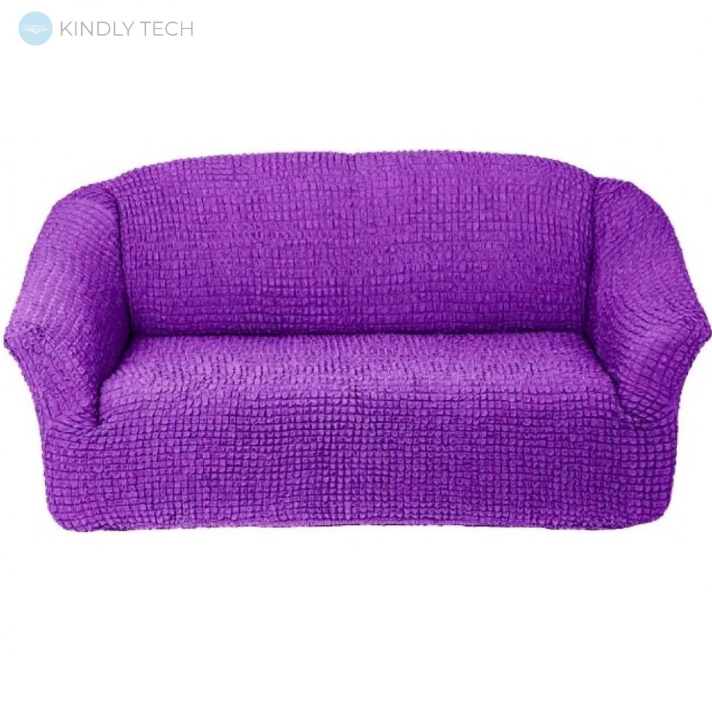 Тканевая накидка-чехол на диван, Violet