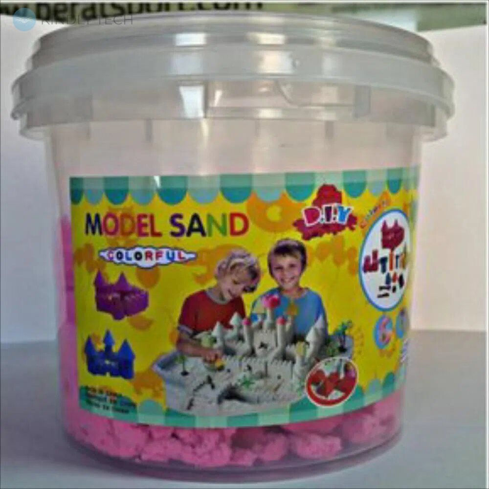 Песок кинетический MODEL SAND ведерко 300 грамм 3 формы в ассортименте