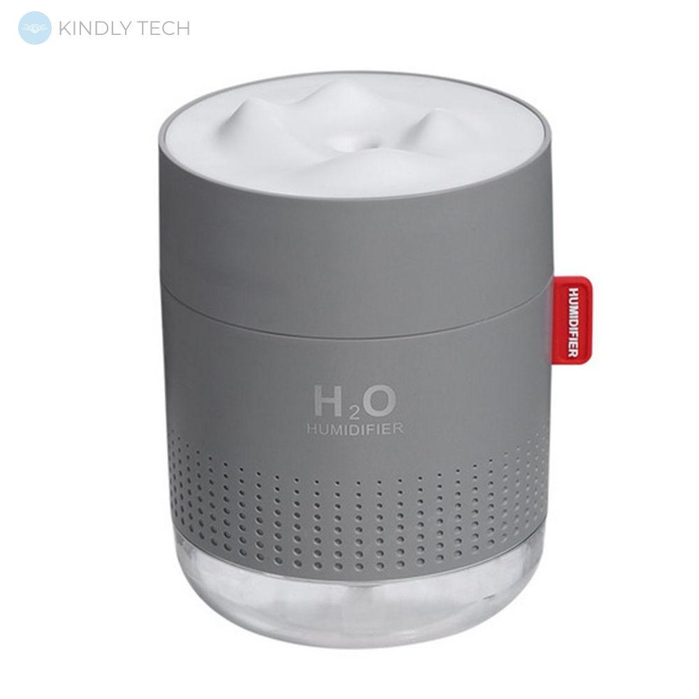 Портативный увлажнитель воздуха большой H2O Humidifier, Серый