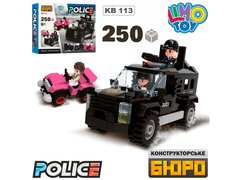 Конструктор Limo Toy поліцейський позашляховик на 250 деталей
