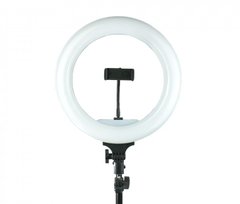 Кільцева LED лампа LEDSRL D12.5 із тримачем для смартфона, діаметр 32 см