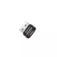 Переходник Adapter USB A To USB C — Hoco UA6 Black